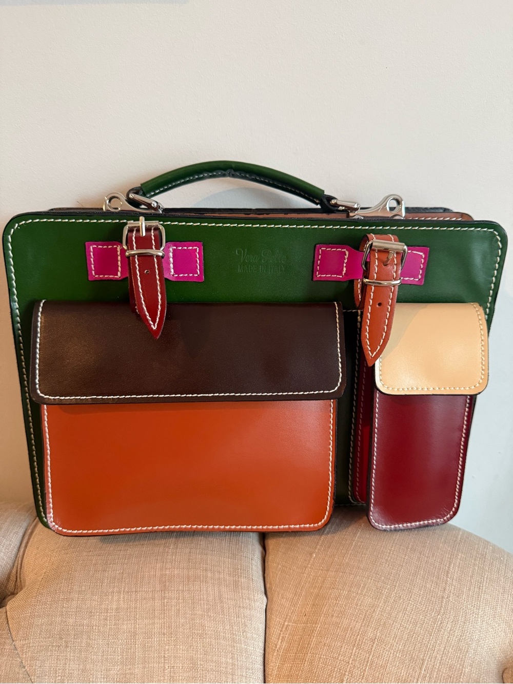 Vera Pelle Multi-Color Leather bag